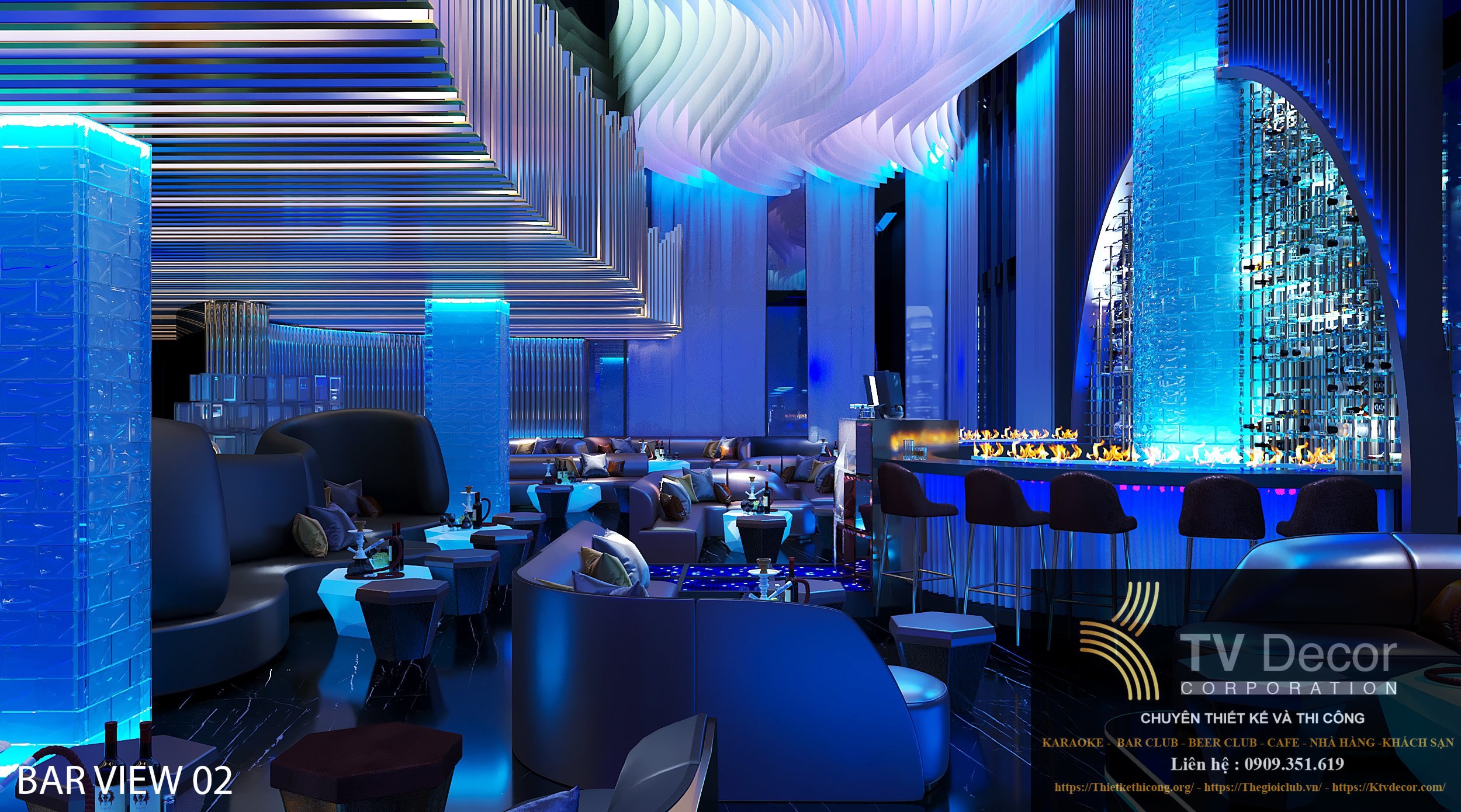 Thiết kế Lounge Bar Club tại TPHCM 7