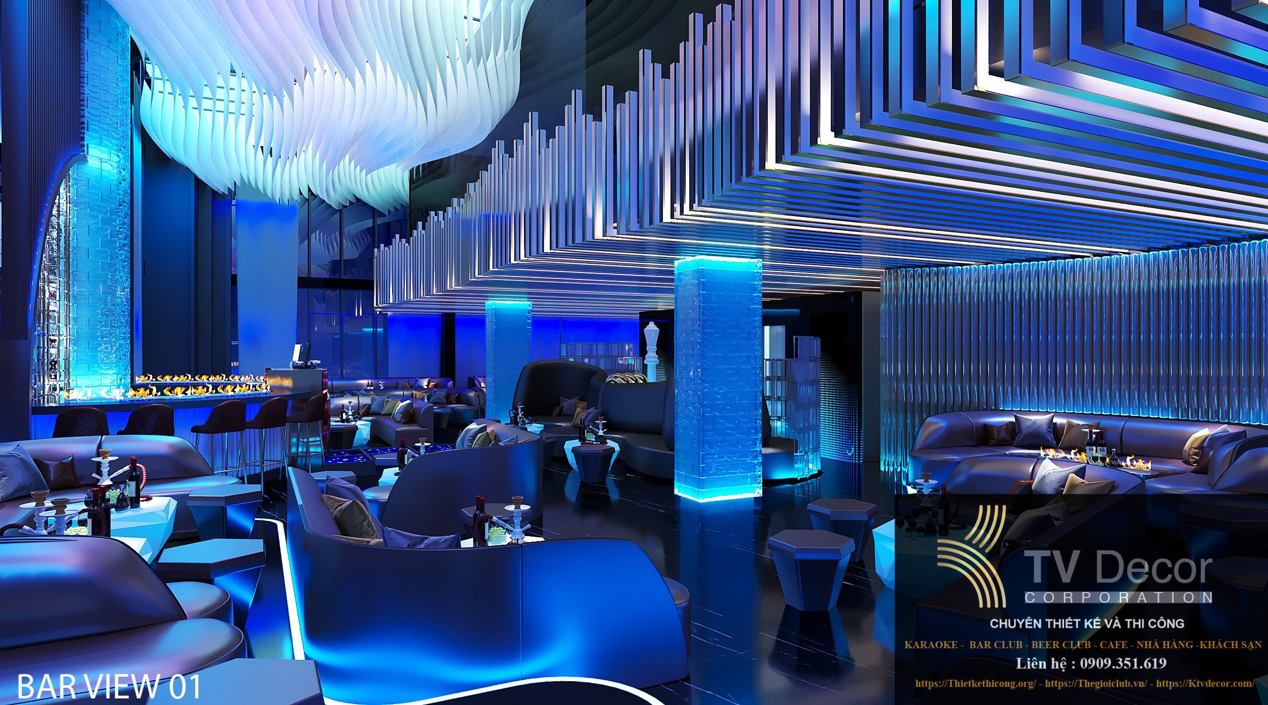 Thiết kế Lounge Bar Club tại TPHCM 1