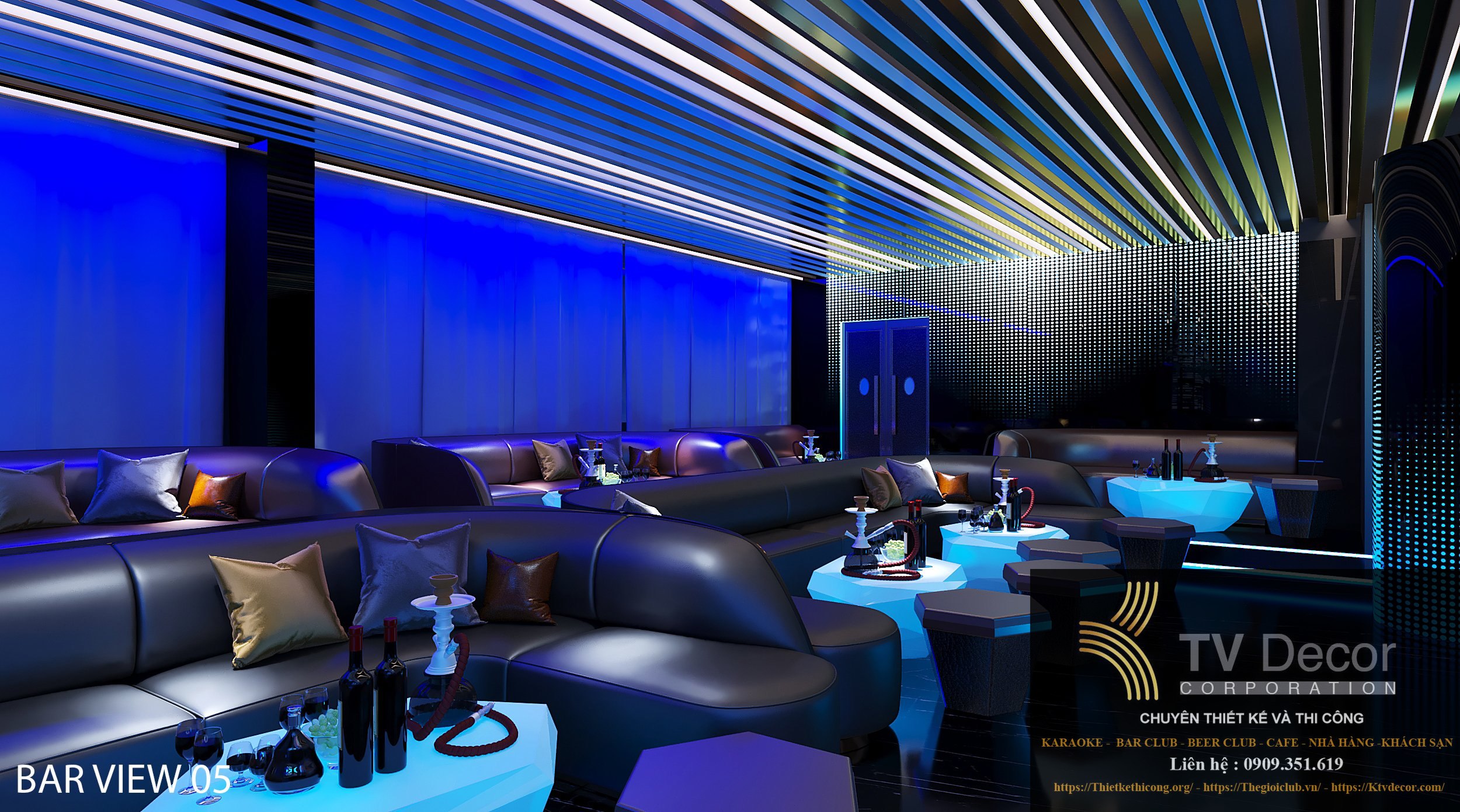 Thiết kế Lounge Bar Club tại TPHCM 4