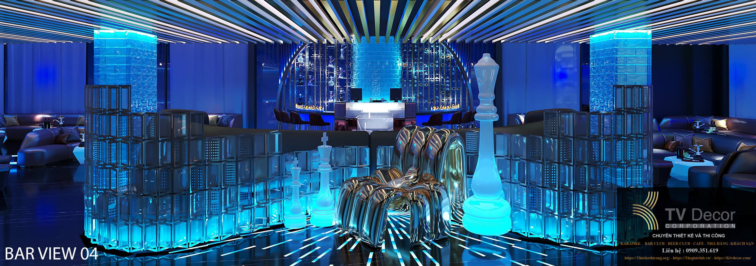 Thiết kế Lounge Bar Club tại TPHCM 5