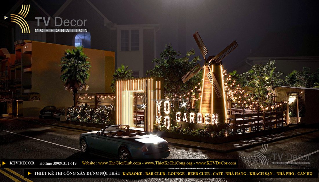 Thiết kế thi công mô hình kinh doanh nhà hàng Beer Garden 20