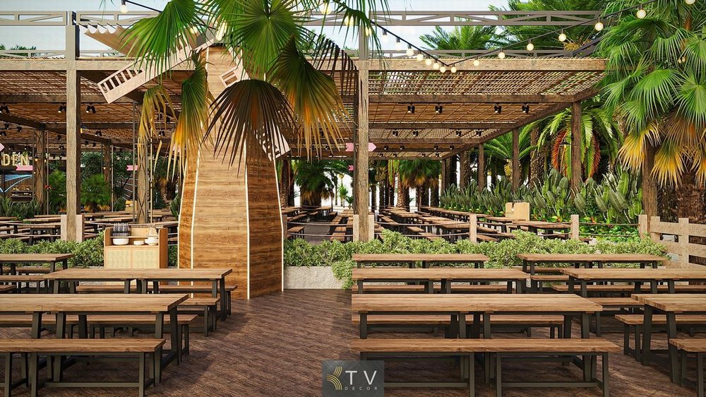 Báo giá thiết kế thi công nhà hàng Food Garden  2