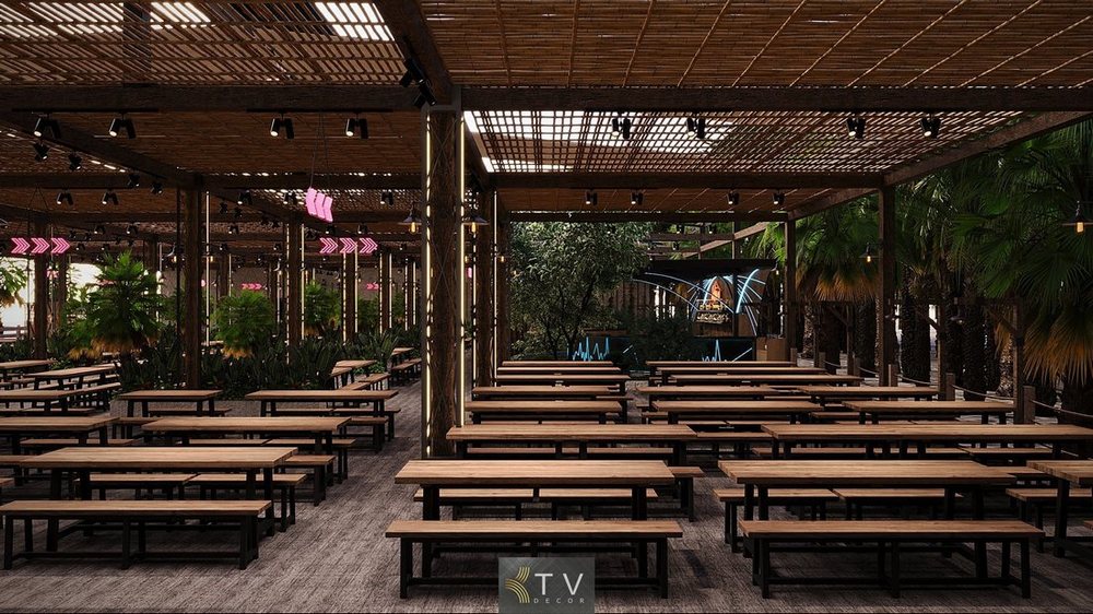 Báo giá thiết kế thi công nhà hàng Food Garden  244