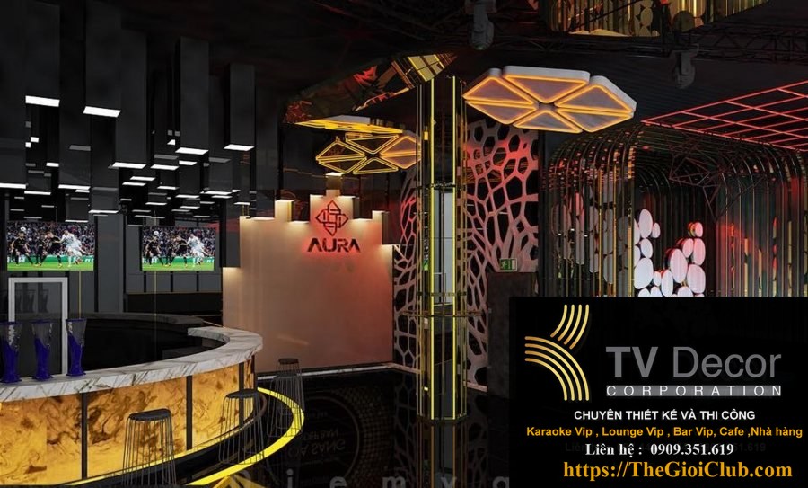 Thiết kế và thi công Lounge Aura Night Club 4