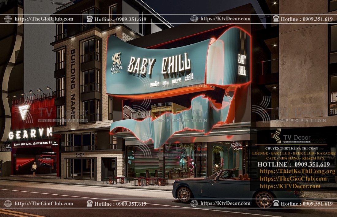 Baby Chill mô hình Lounge và Food Music thiết kế thi công bời KTV DECOR 44