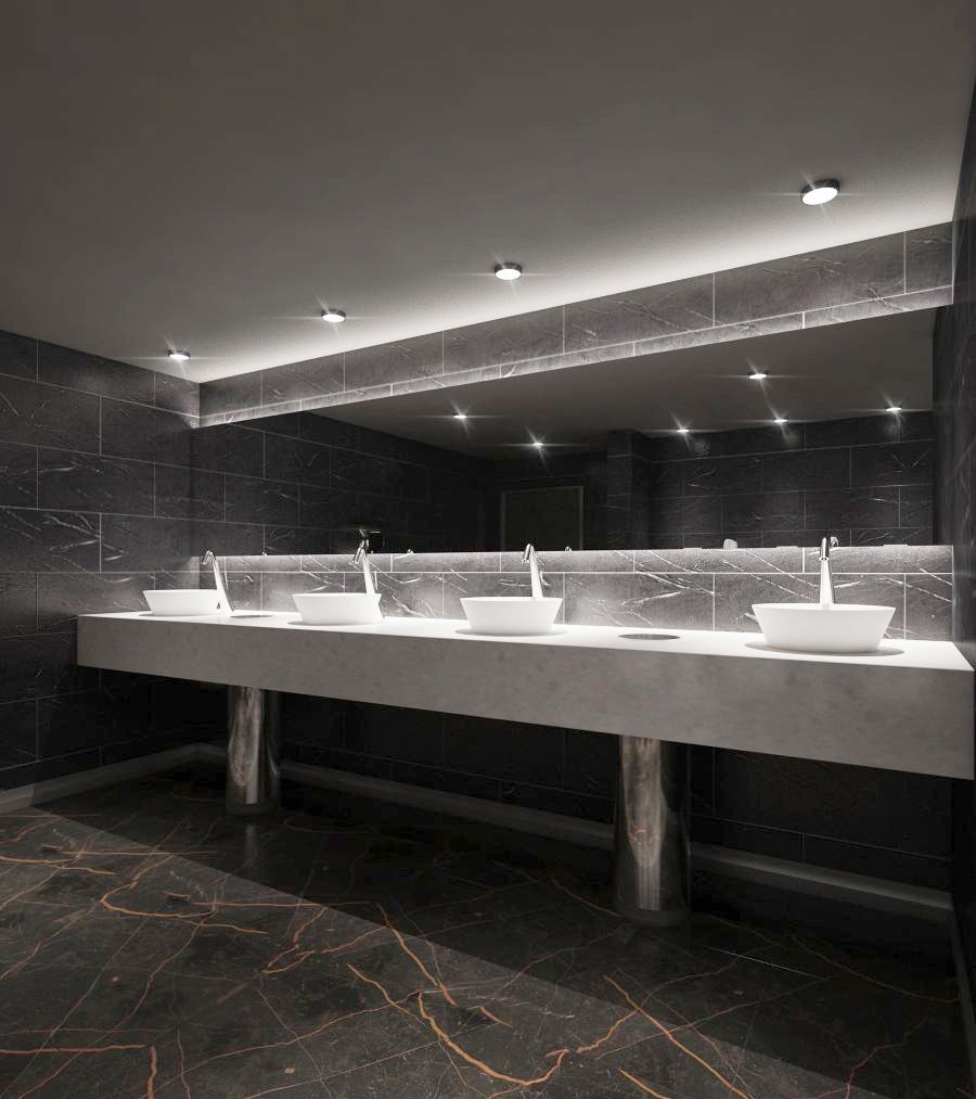 Thiết kế nhà vệ sinh sạch đẹp cho quán karaoke 1