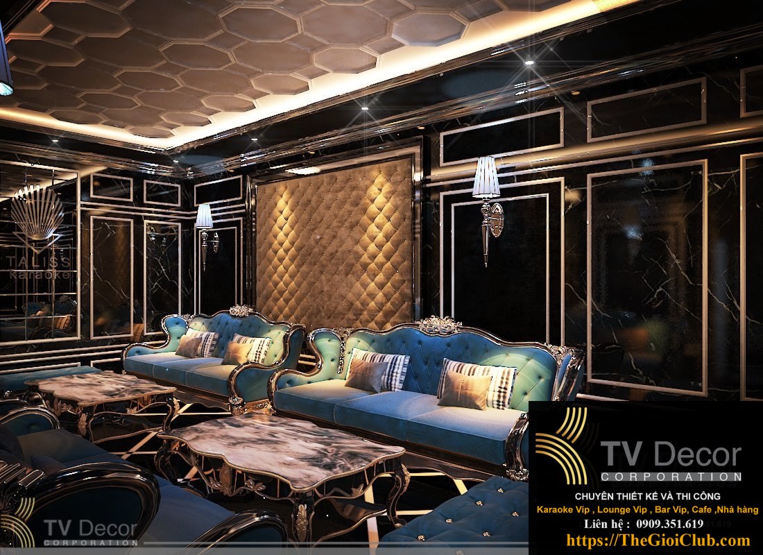 Báo giá thiết kế thi công karaoke KTV190 - Luxury sang trọng 2