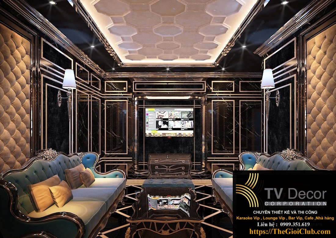 Báo giá thiết kế thi công karaoke KTV190 - Luxury sang trọng 3