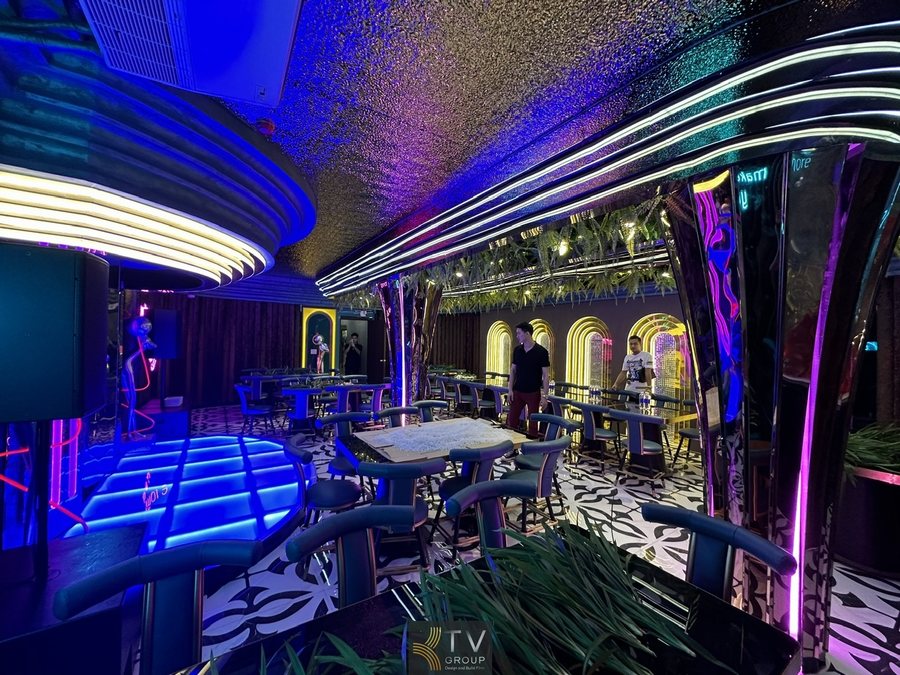 Thiết kế thi công Beer Garden trọn gói đáp ứng mô hình F&B 2025–2026 với tiêu chuẩn ánh sáng và công năng cao cấp 2