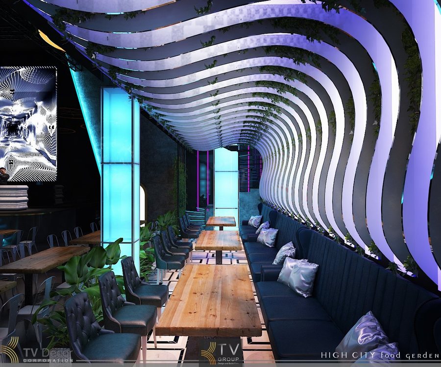 Thiết Kế Thi Công Nhà Hàng Beer Food Garden Hiện Đại Ấn Tượng 