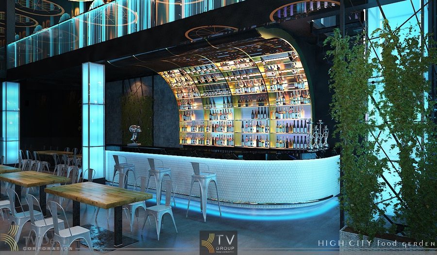 Meta Description: Mẫu thiết kế nhà hàng Beer Food Garden với phong cách hiện đại, hệ thống ánh sáng độc đáo, sân khấu LED nổi bật và bố trí bàn ghế khoa học, tạo trải nghiệm giải trí – ẩm thực đỉnh cao. 