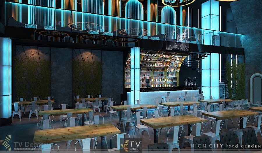 Thiết Kế Thi Công Nhà Hàng Beer Food Garden Hiện Đại – Sân Khấu LED Ấn Tượng Thu Hút Khách 4