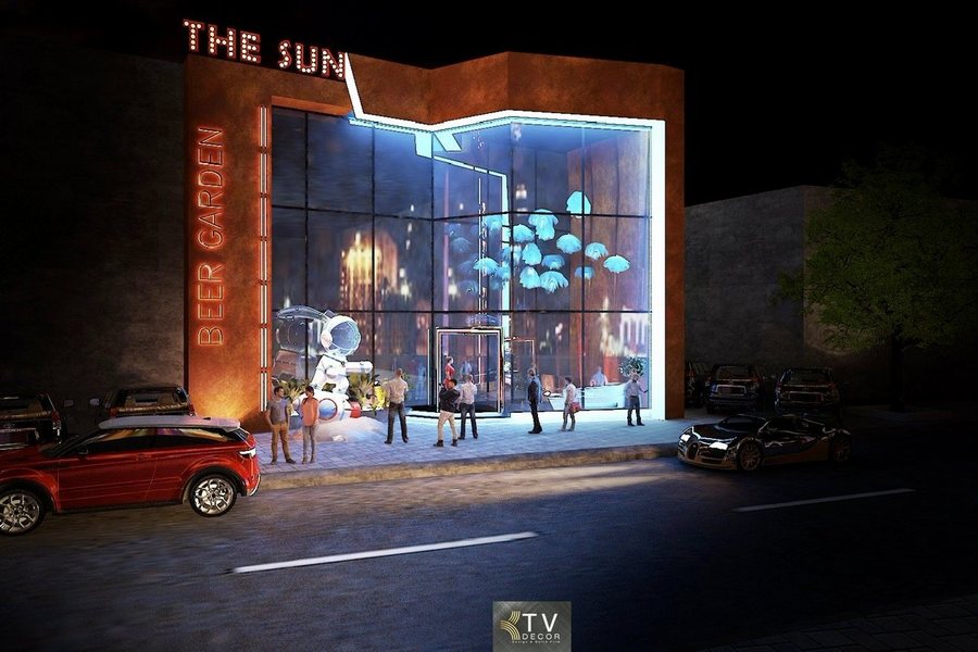 Nội thất bàn ghế xếp lớp trong nhà hàng Beer Garden  Mảng tường LED nghệ thuật tại Beer Garden  Không gian tiệc và biểu diễn tại Beer Garden  Thiết kế trần cây xanh và ánh sáng Beer Garden  Không gian Beer Garden phong cách hiện đại sang trọng  Sắp xếp bàn ghế Beer Garden phục vụ tiệc nhóm  Thiết kế ánh sáng Beer Garden kết hợp cây xanh  Toàn cảnh không gian Beer Garden với sân khấu lớn  Phong cách nội thất Beer Garden đậm chất giải trí  Thiết kế Beer Garden với hiệu ứng ánh sáng nghệ thuật  Bạn cần thêm title ảnh – description – keywords – caption không? 