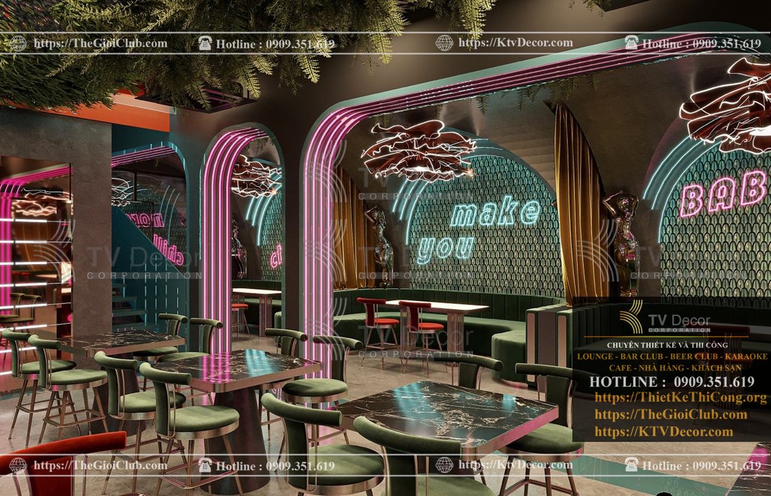 Báo giá thiết kế nhà hàng phong cách Lounge Bar xu hướng mới 16