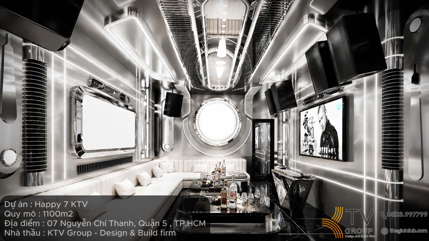 Thiết kế thi công phòng karaoke trọn gói Dự án tại TPHCM