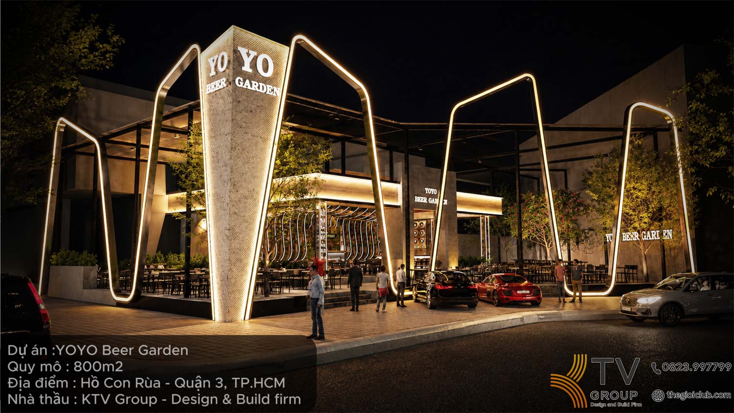 Thiết kế thi công chuỗi nhà hàng Beer Garden