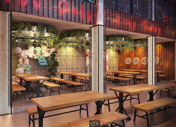 Thiết kế Góc chill ấm cúng check-in ấn tượng trong Beer Garden tại TP.HCM