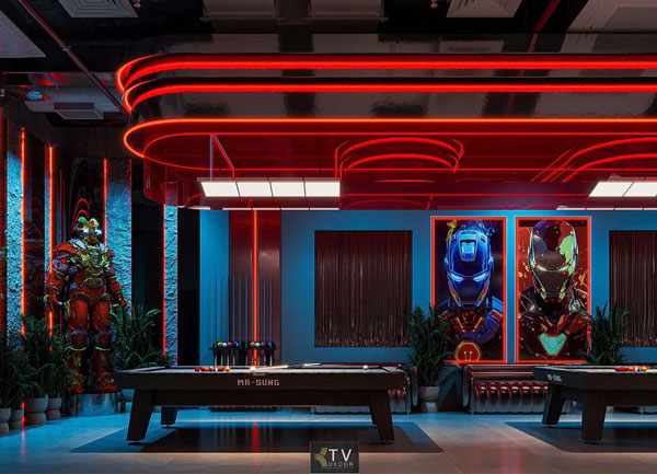 KTV DECOR | Thiết kế Club Billiard - BiDa phong cách công nghệ