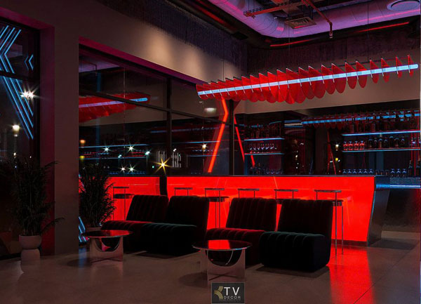 Thiết Kế Khu Vực Nghỉ và  Quầy Bar Trong Club BiDa