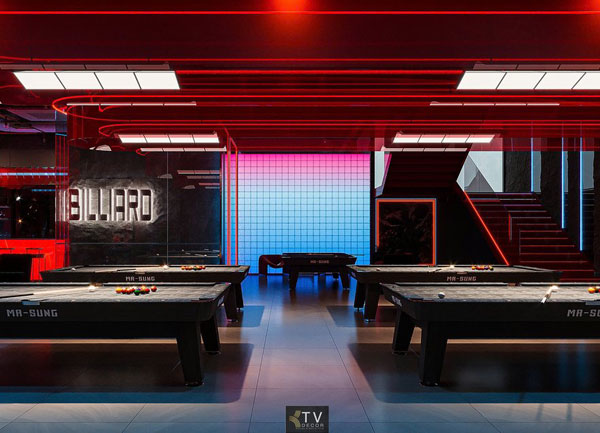 Thiết Kế Club BiDa Chuyên Nghiệp Với Phong Cách Tương Lai