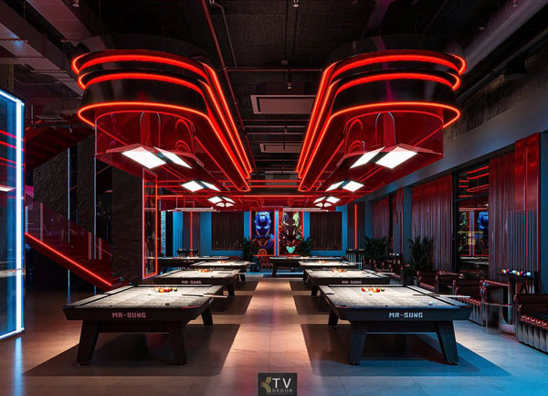 Thiết Kế Club BiDa Ấn Tượng Với Không Gian Chuyên Nghiệp