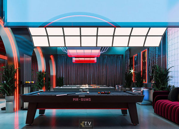 Thiết Kế Club Billiard BiDa - TPHCM