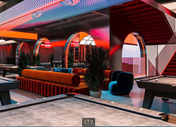 Thiết Kế Club BiDa Với Khu Vực Lounge Hiện Đại