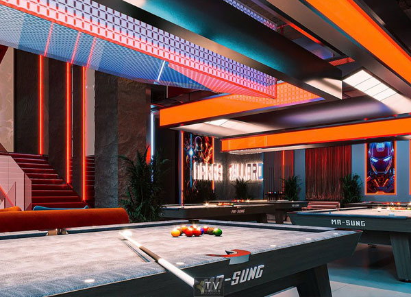 Thiết kế Club BiDa phong cách điện ảnh Trải nghiệm đỉnh cao