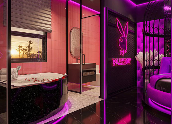 Thiết Kế Phòng Tắm Playboy Gợi Cảm Cho Khách Sạn Tình Yêu