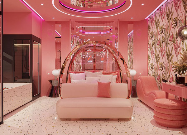Thiết kế thi công phòng khách sạn - Love Hotel