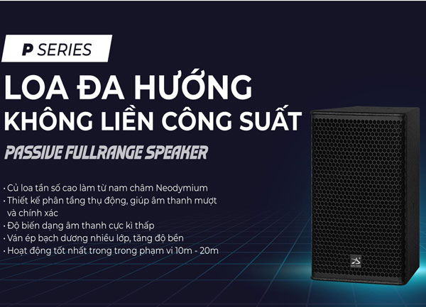 P-Series – Loa Đa Hướng Passive Fullrange | Âm Thanh Chuyên Nghiệp Cho Bar, Club & Karaoke