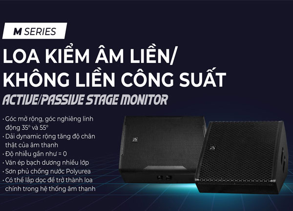 Loa Monitor M15/M15A – Kiểm Âm Sân Khấu Chính Xác, Mạnh Mẽ & Linh Hoạt