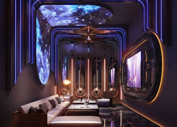 Thiết Kế Karaoke KTV Hiện Đại  Phòng Karaoke VIP Trần LED Galaxy