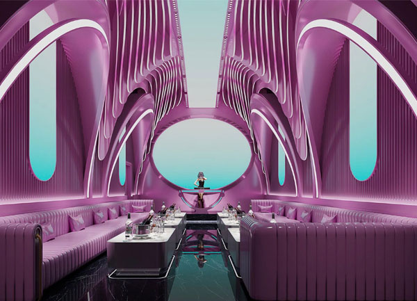 Thiết Kế Thi Công Karaoke KTV Neon Futuristic – Phòng Karaoke VIP