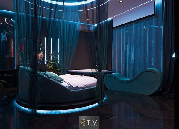 Thiết kế thi công nội thất phòng khách sạn tình yêu