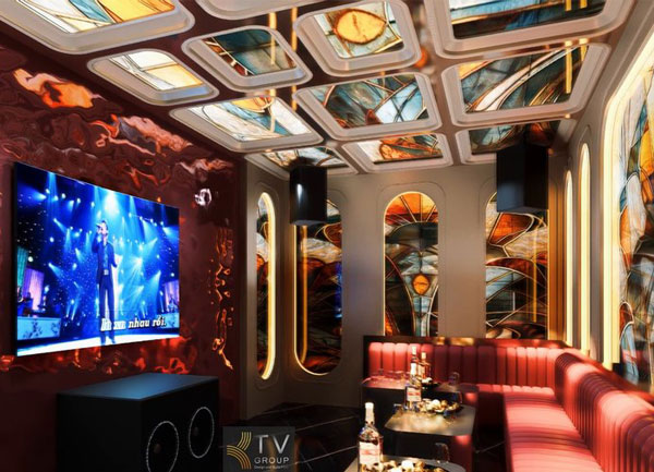 Thiết Kế Phòng Karaoke Phong Cách Art Deco Luxury Sang Trọng