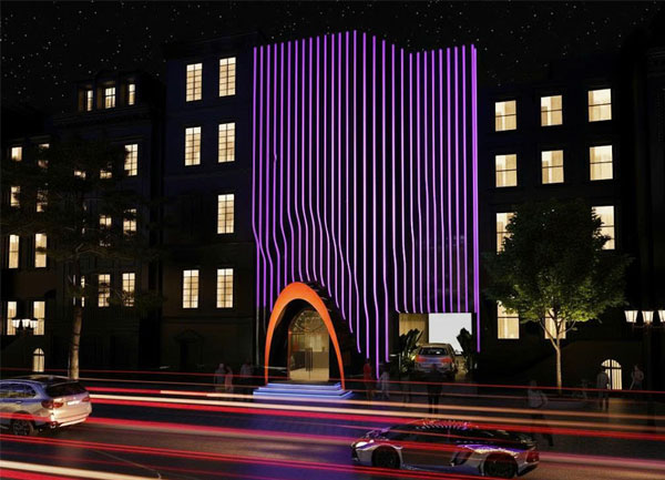 Thiết kế mặt tiền KTV Karaoke Cần Giờ – Bản giao hưởng ánh sáng