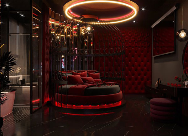 Thiết kế thi công nội thất phòng khách sạn Boutique Romantic