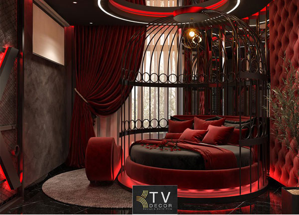 Thiết Kế Thi Công Nội Thất Phòng Khách Sạn Chủ Đề Tình Yêu Luxury Romantic