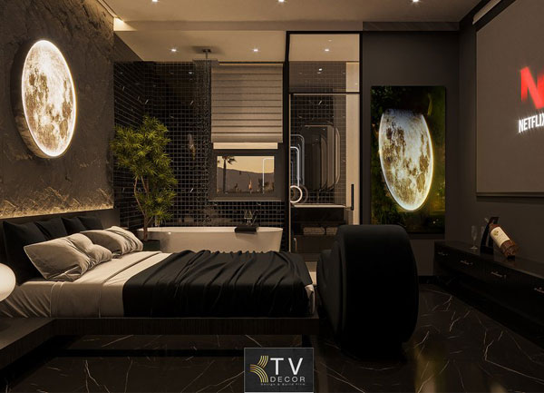 Thiết Kế Thi Công Phòng Khách Sạn Chủ Đề Tình Yêu Moonlight Romantic Suite