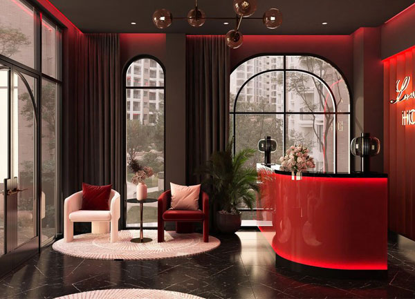 Thiết Kế Thi Công Nội Thất Sảnh Tiếp Tân Khách Sạn Sang Trọng