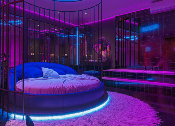 Thiết kế thi công phòng khách sạn chủ đề tình yêu lãng mạn chuẩn xu hướng