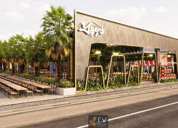 Thiết kế thi công xây dựng nhà hàng Beer Garden 1000 mét vuông