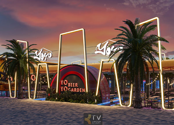 Thiết kế thi công nhà hàng Beer Garden YOYO Phan Thiết