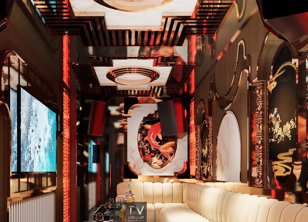 Mẫu Thiết Kế Thi Công Phòng Karaoke VIP Tân Cổ Điển Á Đông Tại TP.HCM
