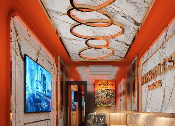 Mẫu Phòng Karaoke VIP Phong Cách Luxury Hermès Paris Tại TP.HCM