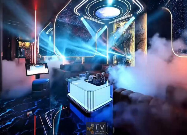 Thiết kế thi công phòng Karaoke VIP Galaxy Luxury LED tại TPHCM
