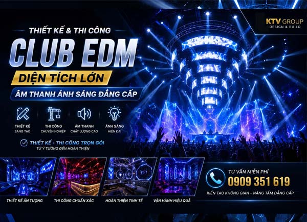 Thiết Kế ApLus Club,Thi Công Quán Bar EDM Setup Vận Hành
