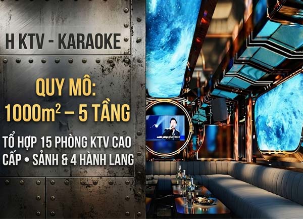 Dự Án Thiết Kế Thi Công Karaoke 5 Tầng 1000m2 tại TPHCM