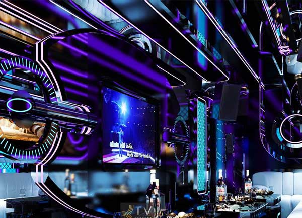 Thi công Phòng Karaoke VIP Tương Lai Full LED Tại TPHCM